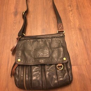 Black and Brown Crossbody Bag